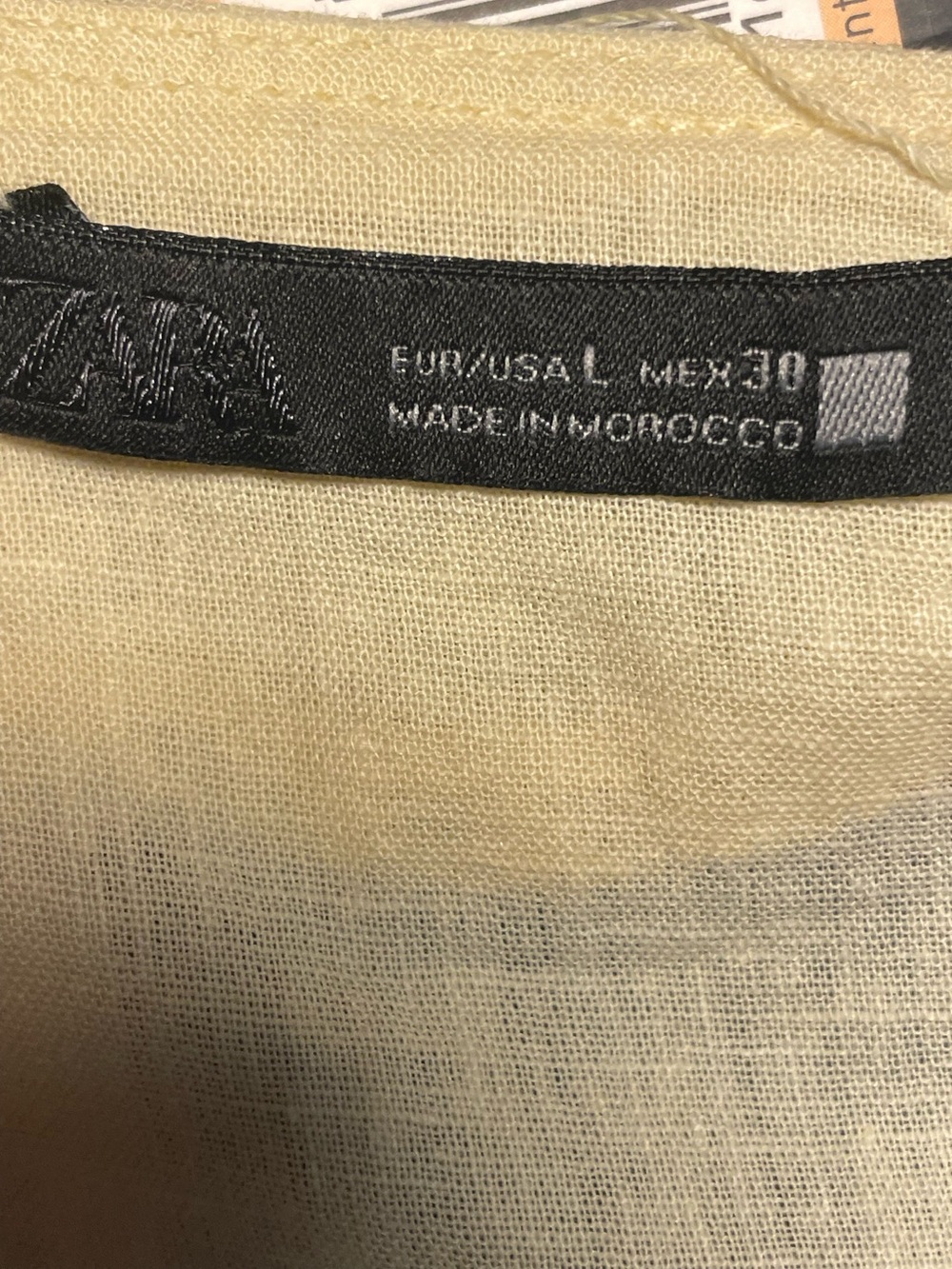 Linen Ruffle Tie-front Top - Picture 5 of 5